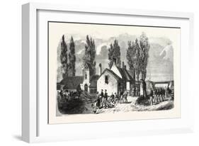 Franco-Prussian War: Belgian Outpost at the Railway Viaduc Near-Roode Hoeve-null-Framed Giclee Print