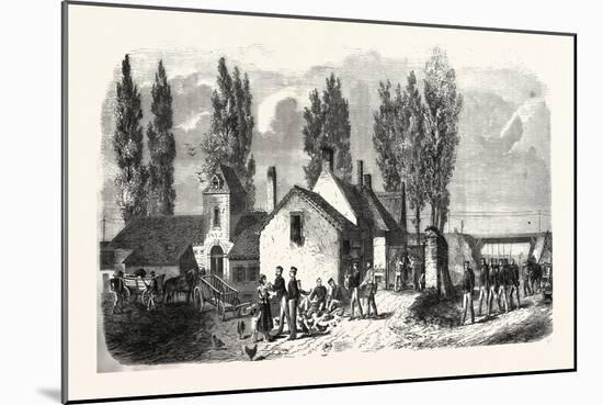Franco-Prussian War: Belgian Outpost at the Railway Viaduc Near-Roode Hoeve-null-Mounted Giclee Print