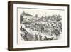 Franco-Prussian War: Camp of the French Prisoners on the Meuse Peninsula of Iges-null-Framed Giclee Print