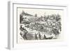 Franco-Prussian War: Camp of the French Prisoners on the Meuse Peninsula of Iges-null-Framed Giclee Print