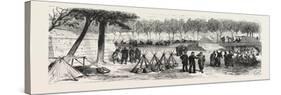 Franco-Prussian War: Camp Scene Within the City Walls of Paris, France-null-Stretched Canvas