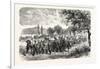 Franco-Prussian War: Convoy of Prisoners of the Army of Metz-null-Framed Giclee Print