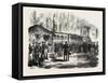 Franco-Prussian War: Departure of the Emperor of the French and the Prince Imperial from the Railwa-null-Framed Stretched Canvas