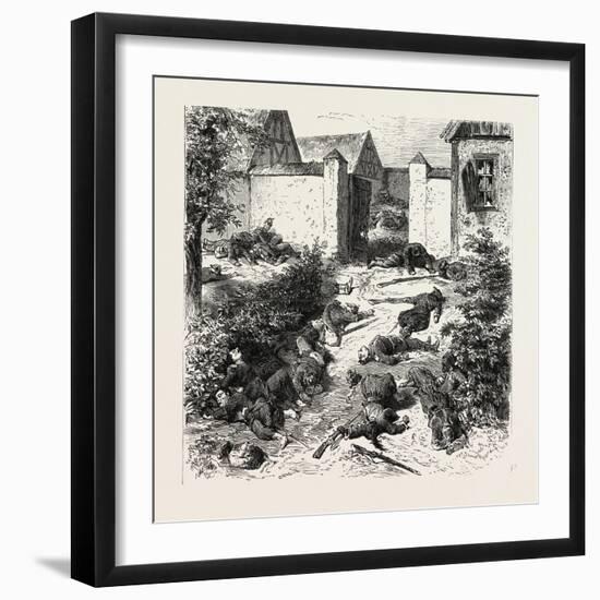 Franco-Prussian War: Entry of the Castle of Schaffenbourg-null-Framed Giclee Print