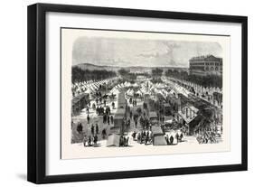 Franco-Prussian War: Established Hospital in Tents and in Cars-null-Framed Giclee Print