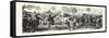 Franco-Prussian War: Flee of the Country People with their Herds to Paris, France-null-Framed Stretched Canvas