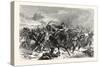 Franco-Prussian War: French Mitrailleusenbatterien Fled from the Saxon Infantry Regiment Friedrich-null-Stretched Canvas