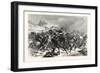 Franco-Prussian War: French Mitrailleusenbatterien Fled from the Saxon Infantry Regiment Friedrich-null-Framed Giclee Print