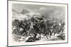 Franco-Prussian War: French Mitrailleusenbatterien Fled from the Saxon Infantry Regiment Friedrich-null-Mounted Giclee Print