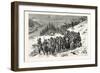 Franco-Prussian War: French Soldiers Escorted by Swiss Military in the Jura the 3 February 1871-null-Framed Giclee Print