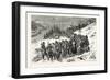 Franco-Prussian War: French Soldiers Escorted by Swiss Military in the Jura the 3 February 1871-null-Framed Giclee Print