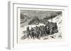 Franco-Prussian War: French Soldiers Escorted by Swiss Military in the Jura the 3 February 1871-null-Framed Giclee Print