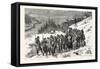 Franco-Prussian War: French Soldiers Escorted by Swiss Military in the Jura the 3 February 1871-null-Framed Stretched Canvas