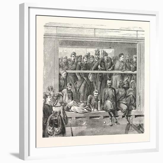 Franco-Prussian War: French Triumphal Train to Berlin, Germany-null-Framed Giclee Print