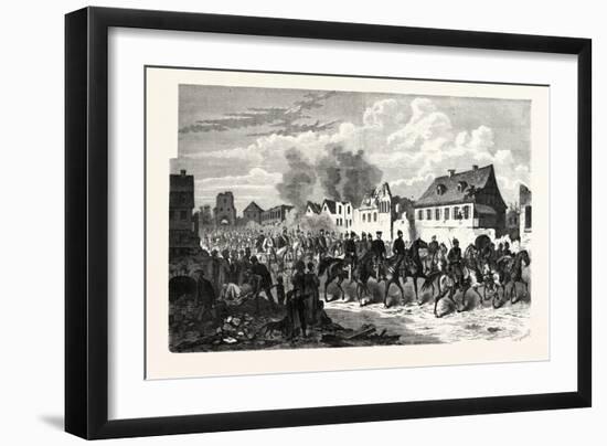 Franco-Prussian War: General Werder in Strasbourg, September 30 1870-null-Framed Giclee Print