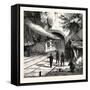 Franco-Prussian War: Guarding the Railway Tunnel Near Saarburg by North German Landwehr, Germany-null-Framed Stretched Canvas