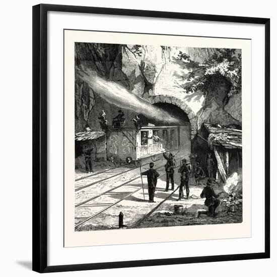 Franco-Prussian War: Guarding the Railway Tunnel Near Saarburg by North German Landwehr, Germany-null-Framed Giclee Print