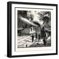 Franco-Prussian War: Guarding the Railway Tunnel Near Saarburg by North German Landwehr, Germany-null-Framed Giclee Print