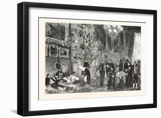 Franco-Prussian War: Hospital in Versailles Palace, France-null-Framed Giclee Print