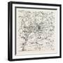 Franco-Prussian War: Map of Vicinity of Metz-null-Framed Giclee Print