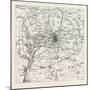 Franco-Prussian War: Map of Vicinity of Metz-null-Mounted Giclee Print