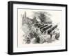 Franco-Prussian War: Naval Gun Battery at St. Ouen, France-null-Framed Giclee Print