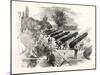 Franco-Prussian War: Naval Gun Battery at St. Ouen, France-null-Mounted Giclee Print