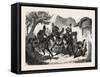 Franco-Prussian War: Patrol of Bavarian Light Cavalry 1870-null-Framed Stretched Canvas