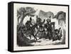 Franco-Prussian War: Patrol of Bavarian Light Cavalry 1870-null-Framed Stretched Canvas