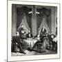 Franco-Prussian War: Plenipotentiary Conference Dealing with Peace in Frankfurt-null-Mounted Giclee Print