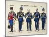 Franco-Prussian War Prussian General Staff: Friedrich Karl of Prussia-null-Mounted Giclee Print