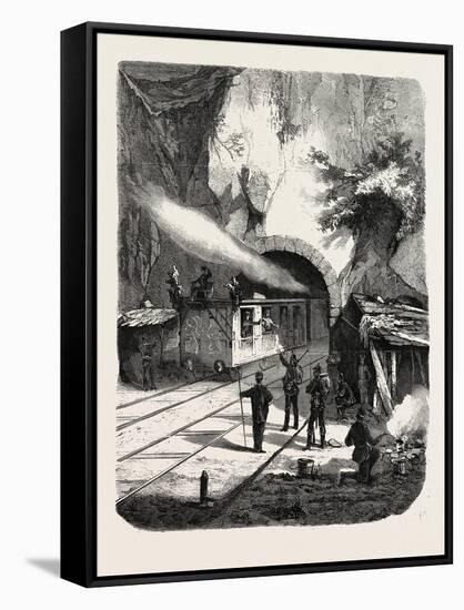 Franco-Prussian War: Prussian Guard Corps, Railway Tunnel Near Sarrebourg 1870-null-Framed Stretched Canvas