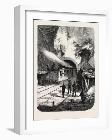 Franco-Prussian War: Prussian Guard Corps, Railway Tunnel Near Sarrebourg 1870-null-Framed Giclee Print