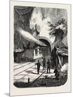 Franco-Prussian War: Prussian Guard Corps, Railway Tunnel Near Sarrebourg 1870-null-Mounted Giclee Print