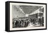 Franco-Prussian War: Reception of the Royal Prince of Prussia on the Railway Station of Leipzig Jul-null-Framed Stretched Canvas