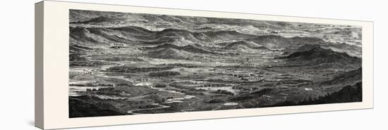Franco-Prussian War: Relief Map of the Theatre of War, the Rhine Moselle, 1870-null-Stretched Canvas