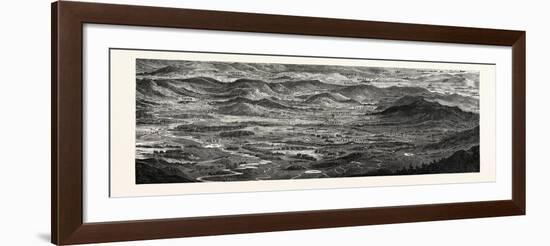Franco-Prussian War: Relief Map of the Theatre of War, the Rhine Moselle, 1870-null-Framed Giclee Print