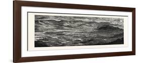 Franco-Prussian War: Relief Map of the Theatre of War, the Rhine Moselle, 1870-null-Framed Giclee Print