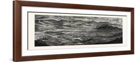 Franco-Prussian War: Relief Map of the Theatre of War, the Rhine Moselle, 1870-null-Framed Giclee Print