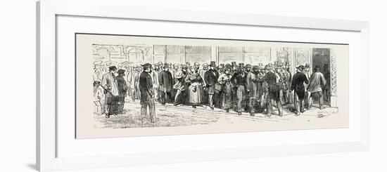 Franco-Prussian War: Reported from Paris Germans are Waiting for their Passports in Order to Leave-null-Framed Giclee Print