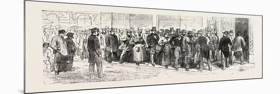 Franco-Prussian War: Reported from Paris Germans are Waiting for their Passports in Order to Leave-null-Mounted Premium Giclee Print