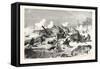 Franco-Prussian War: Saxon Battery Near the Fort of Rosny-null-Framed Stretched Canvas
