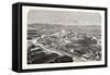 Franco-Prussian War: Strasbourg, a Bird's Eye View 1870-null-Framed Stretched Canvas