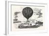 Franco-Prussian War: the Balloon Neptune on the St. Pierre De Montmartre Square-null-Framed Giclee Print