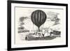 Franco-Prussian War: the Balloon Neptune on the St. Pierre De Montmartre Square-null-Framed Giclee Print