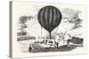 Franco-Prussian War: the Balloon Neptune on the St. Pierre De Montmartre Square-null-Stretched Canvas