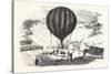 Franco-Prussian War: the Balloon Neptune on the St. Pierre De Montmartre Square-null-Stretched Canvas