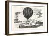 Franco-Prussian War: the Balloon Neptune on the St. Pierre De Montmartre Square-null-Framed Giclee Print