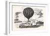 Franco-Prussian War: the Balloon Neptune on the St. Pierre De Montmartre Square-null-Framed Giclee Print