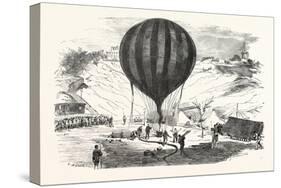 Franco-Prussian War: the Balloon Neptune on the St. Pierre De Montmartre Square-null-Stretched Canvas